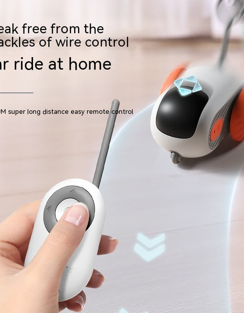 Load image into Gallery viewer, Remote Control Interactive Cat Car Toy USB Charging Chasing Automatic Self-moving Remote Smart Control Car Interactive Cat Toy Pet Products
