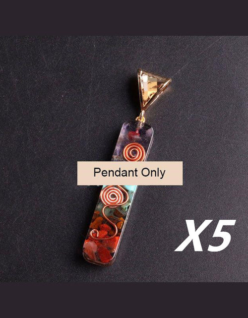 Load image into Gallery viewer, Gravel Seven Chakra Spirit Pendant
