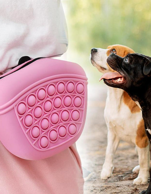 Load image into Gallery viewer, Bag Silicone Feed Dogs Treat Pouch Pet Training Bag Bundle Pocket Waist Pack Pet Portable Dog Training Waist Bag Treat Snack Bait Dogs Soft Washable Outdoor Feed Storage Pouch Food Reward Silica Bags
