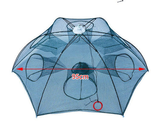 Load image into Gallery viewer, Strengthened 4-20 Holes Automatic Fishing Net Shrimp Cage Nylon Foldable Fish Trap Cast Net Cast Fold Crab Trap Fishing Network
