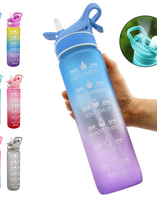 Load image into Gallery viewer, Water Bottle Scrub Bounce Cover Straw Space Cup Sports Water Bottle
