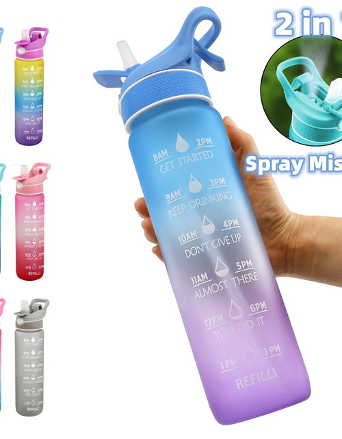 Load image into Gallery viewer, Water Bottle Scrub Bounce Cover Straw Space Cup Sports Water Bottle
