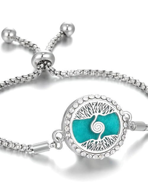 Load image into Gallery viewer, Hollow Stainless Steel Adjustable Aromatherapy Bracelet Jewelry
