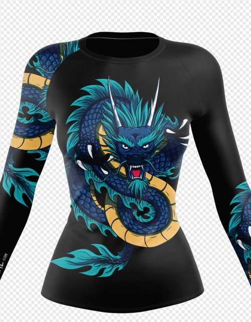 Load image into Gallery viewer, WOMEN BLUE DRAGON LONGSLEEVE - XMARTIAL
