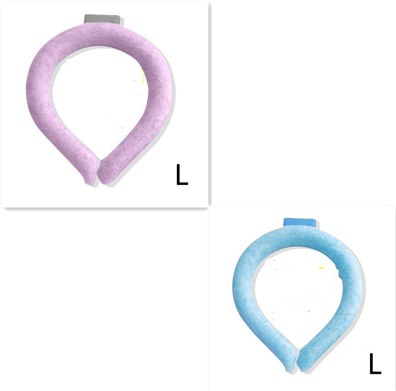 Neck Cooling Ring Ice Cushion Tube Heatstroke Prevention Cooling Tube Ice Reusable Neck Cooler Summer Equipments