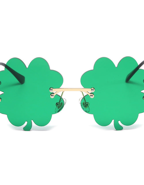 Load image into Gallery viewer, Green Sprite Four-leaf Sunglasses
