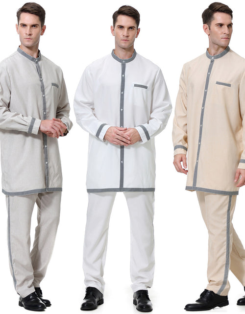 Load image into Gallery viewer, Muslim Men&#39;s Robe Suit
