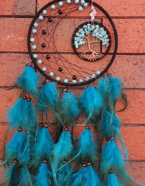 Load image into Gallery viewer, Tree Of Life Feather Home Decor Dream Catcher Wall Mount
